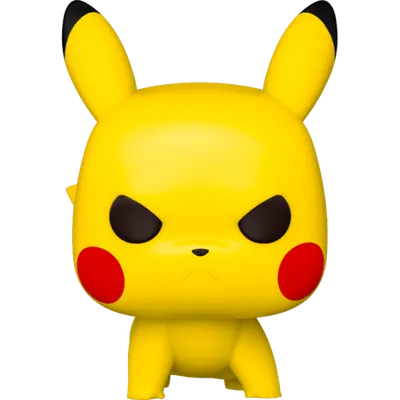 Cute Angry Pikachu Cartoon Pokemon Figurine Collection Model 18CM