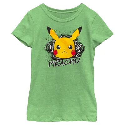 Girl's Pokemon Angry Pikachu T-Shirt – Fifth Sun