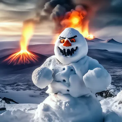 Злой снеговик картинки