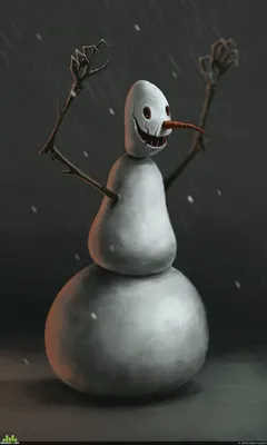 Снеговик арт - 64 фото