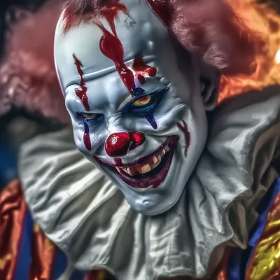 Bad evil clown, злой, клоун, …» — создано в Шедевруме