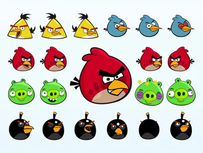 Angry birds,злые птички,мобильная …» — создано в Шедевруме