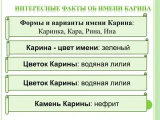 значение имени карина | PPT