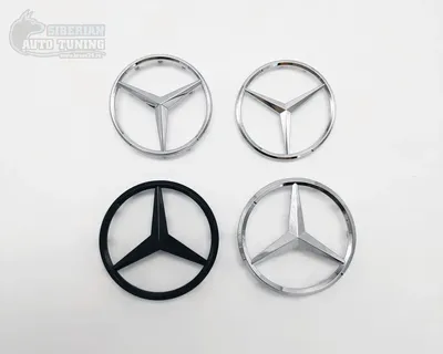 Эмблема MERCEDES 7 см черный / Мерседес - купить по выгодным ценам в  интернет-магазине OZON (1056748855)