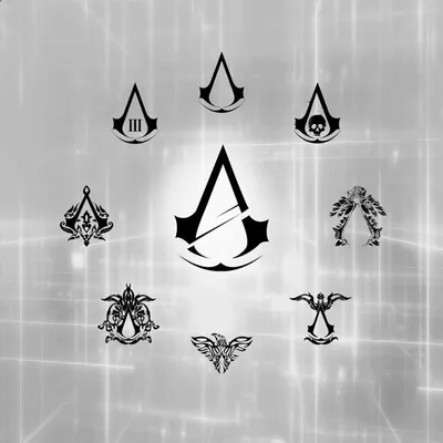 Скачать обои логотип assassins creed, logo assassins creed разрешение  1440x900 #65449
