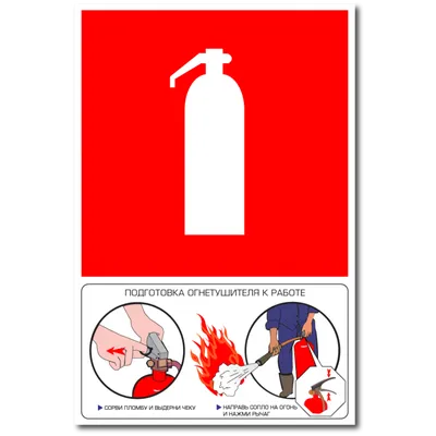 Знак F-04. Огнетушитель | НА ПЛАСТИКЕ | ЕС Трейд