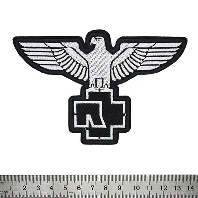 Нашивка Rammstein (eagle and logo) - купить нашивку Rammstein в Киеве, цены  в Украине - интернет-магазин Rockway