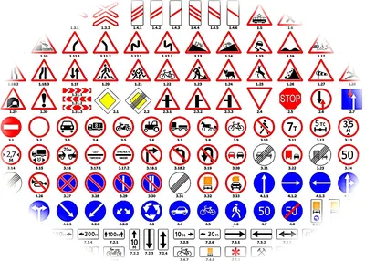 Запрещающие дорожные знаки картинки - 61 фото