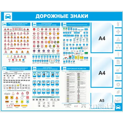 Предписывающие знаки с картинками и пояснениями - 