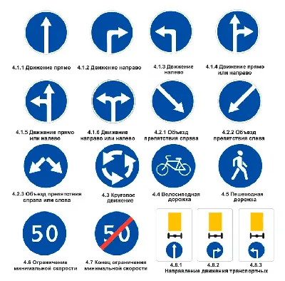 Дорожные знаки в картинках их обозначения с пояснениями 2023 года