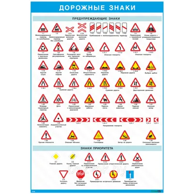 Мини-карточки Домана "Дорожные знаки" с фактами на рус. Вундеркинд с  пеленок - Карточки Домана