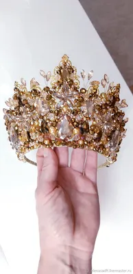 Высокая корона, золотая корона в интернет-магазине Ярмарка Мастеров по цене  12000 ₽ – SYM5EBY | Короны, Энгельс - доставка по России