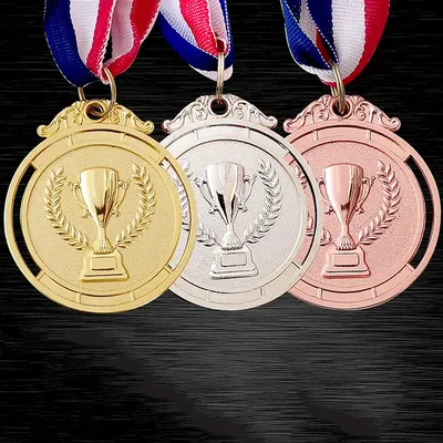 Золотая медаль спортивная для соревнований в легкой атлетике для детей и  взрослых 5 см Zepma 10 шт (4846-0078) (ID#1650645100), цена:  ₴,  купить на 