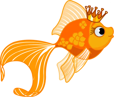 Золотая рыбка для детей картинки