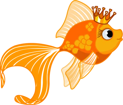 Рисунок золотая рыбка для детей - 47 фото