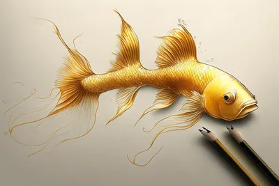 Раскраска Золотая рыбка | Раскраски из мультфильма Вовка в тридевятом  царстве