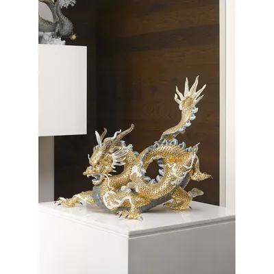 Золотой дракон 3D Модель $99 - .3ds .blend .c4d .fbx .ma .obj .max - Free3D
