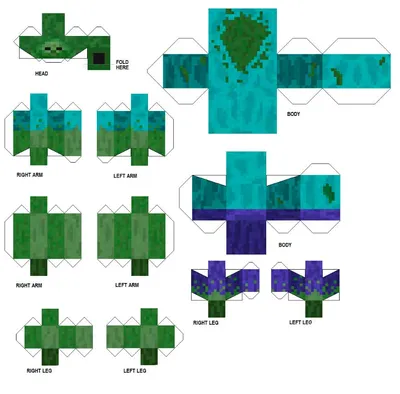 Как сделать из бумаги фигурку зомби из майнкрафта: зомби мутант - бумажный  житель, схемы оригами поделки, шаблоны, развертки зомби гиганта и  маленького из картона