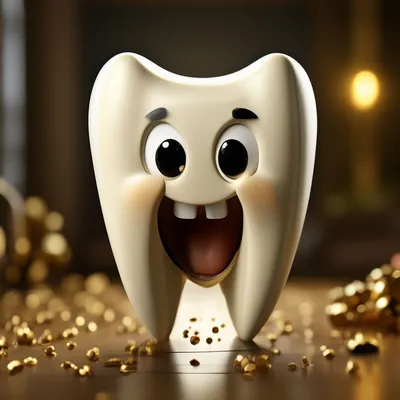 Зуб даю, смешно, мультяшный арт, 3D…» — создано в Шедевруме