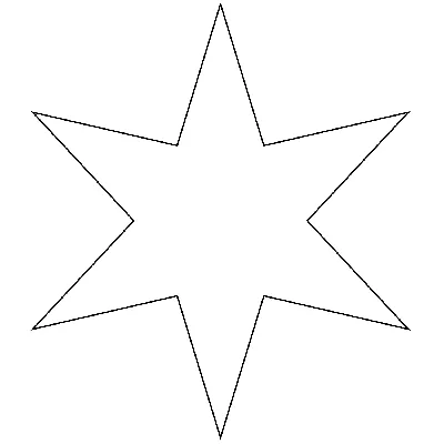 раскраски контуры фигуры звезда для вырезания из бумаги для самых маленьких