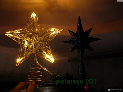 Верхушка на ёлку (наконечник) рождественская звезда NICEXMAS Christmas tree  Gold Star treetop, LED Decoration Battery Operated - «Моё самое большое  рождественское РАЗОЧАРОВАНИЕ... ? ? Рождественская звезда, LED топпер на  батарейках (NiceXmas Christmas