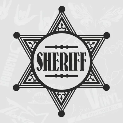 Наклейка "Звезда шерифа"