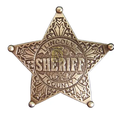Значок шерифа США, шестиконечный купить по цене 1 330 р., артикул: DE-106 в  интернет-магазине Kitana