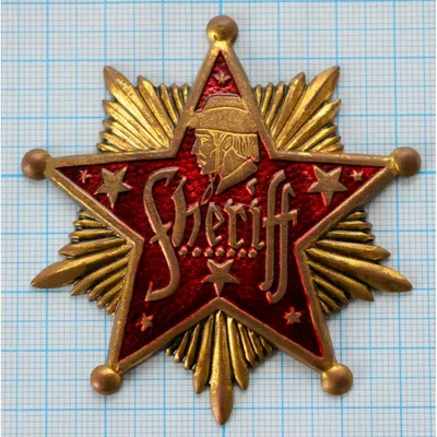 Нагрудный знак Звезда шерифа, SHERIFF купить