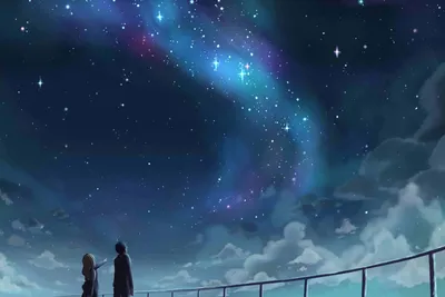 Картина по номерам "Аниме. Звездное небо", на холсте с подрамником, 40 х 50  см купить по цене 489 ₽ в интернет-магазине KazanExpress