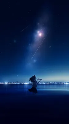 Аниме арт звездное небо - 67 фото